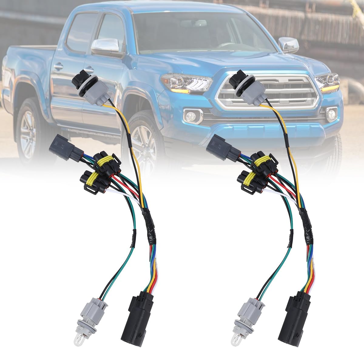 LED Head Lights Converter Wire Kit for 2016-2023 Toyota Tacoma with factory LED Headlight Model