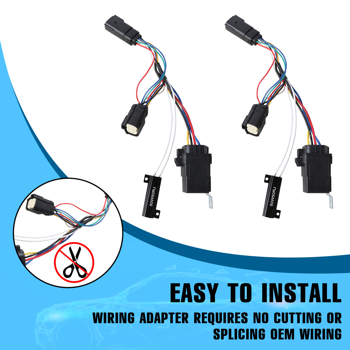 headlight wiring harness kit