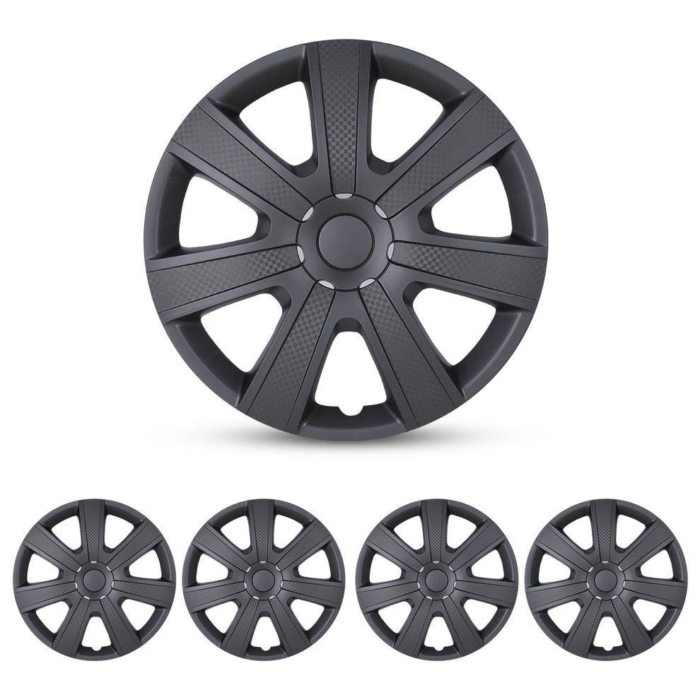 WINJET 16 inch Hubcaps Wheel Covers 5085 - Matte Black Texture – Winjet ...