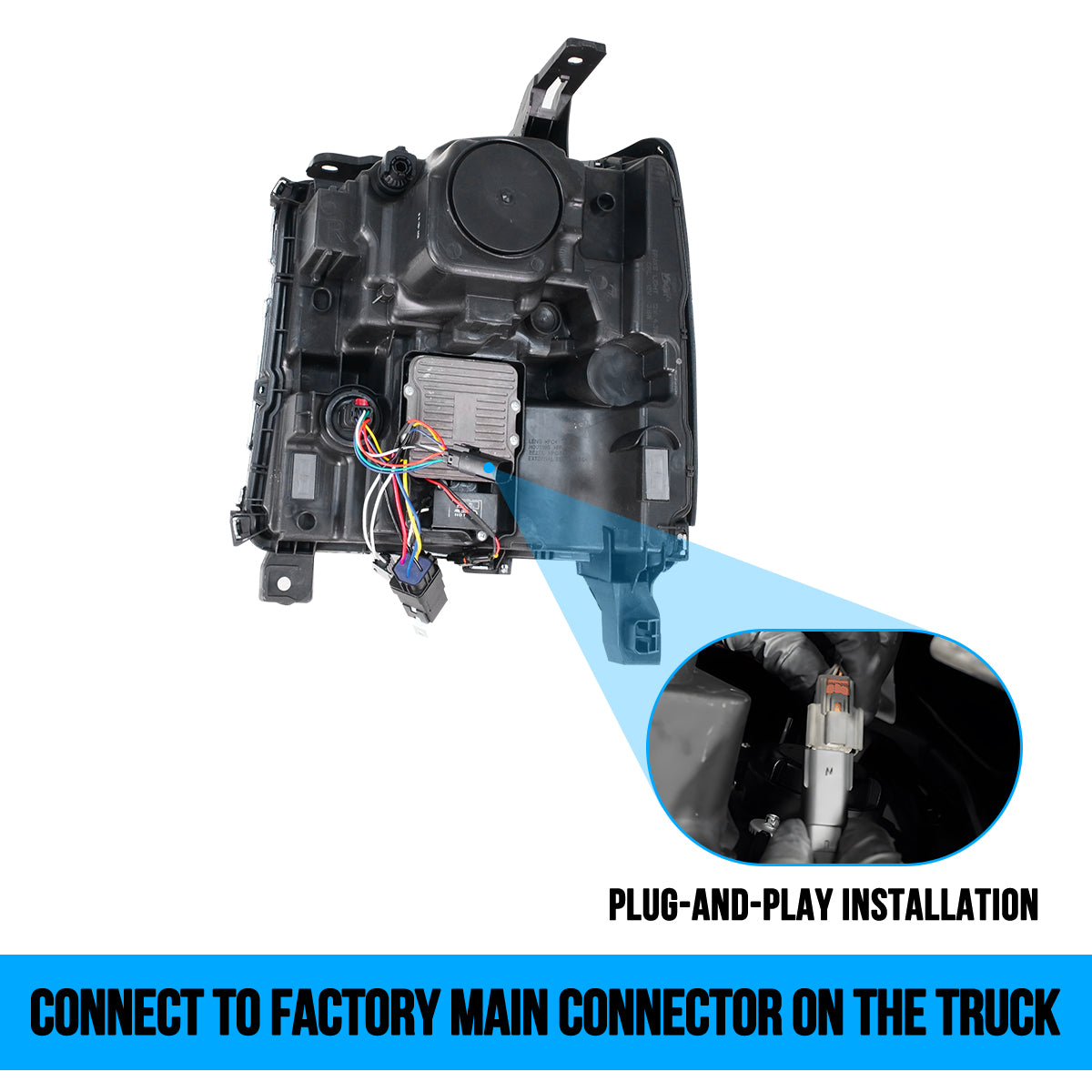 replacing headlight wiring harness