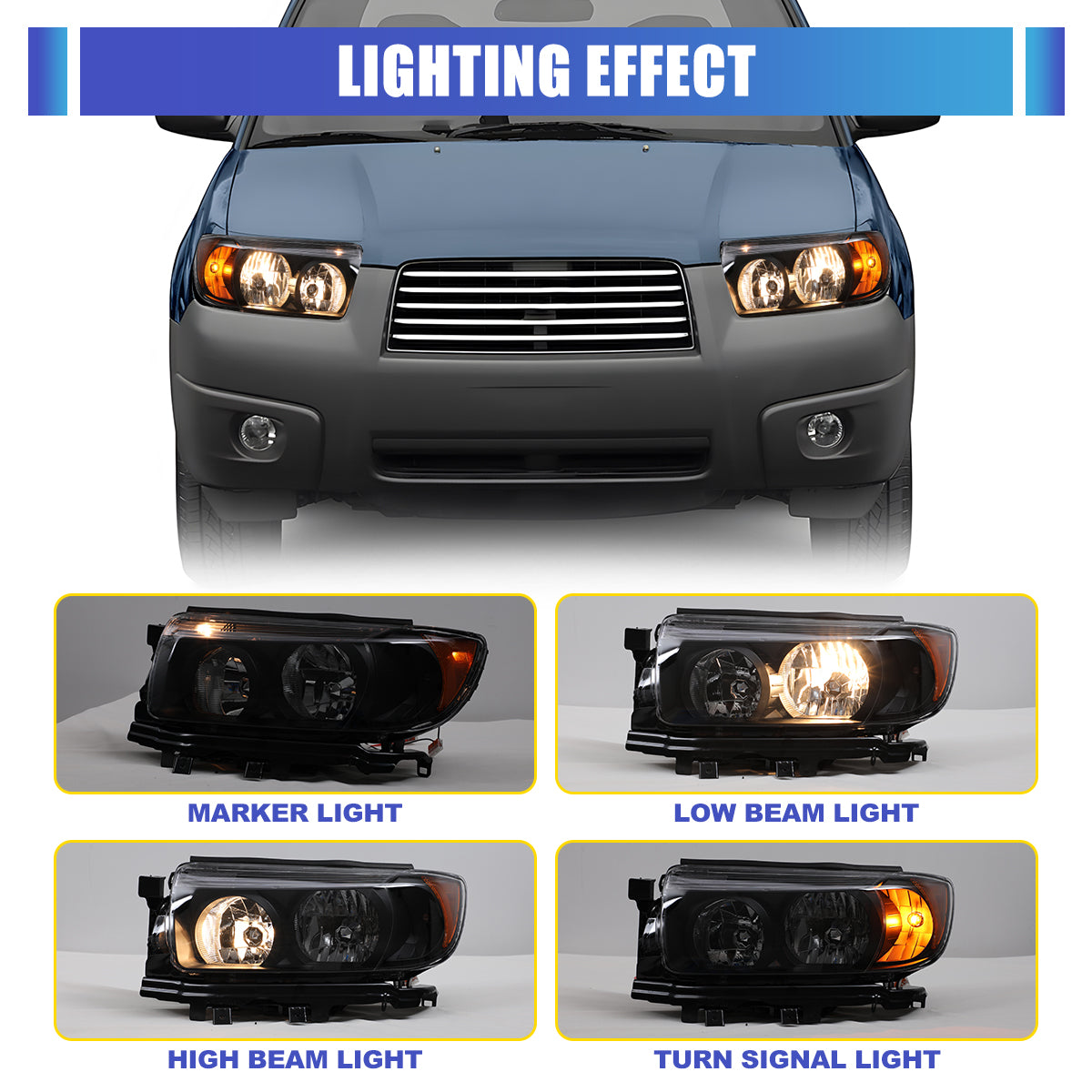 subaru head lights